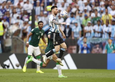 Messi em jogo da Argentina contra Arábia Saudita