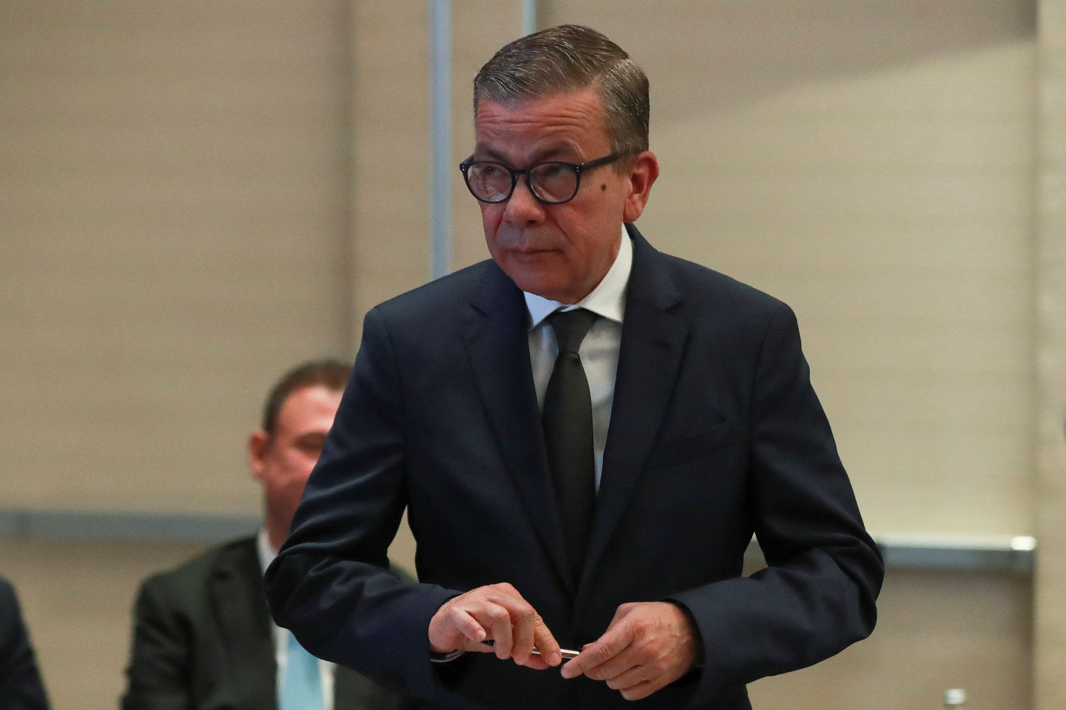 Gerardo Blyde, da oposição venezuelana, participa de entrevista coletiva na Cidade do México