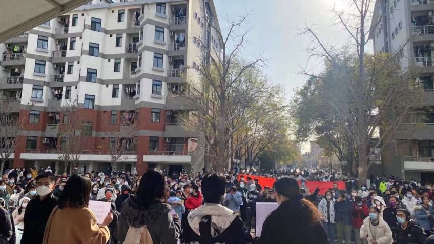 Protestos na China / CNN