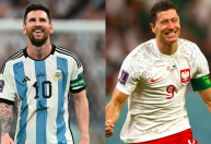 Em partida da Copa, Messi ofusca Lewandowski no duelo entre melhores do mundo