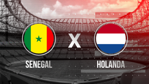 Senegal e Holanda se enfrentaram nesta segunda-feira (21), às 13h