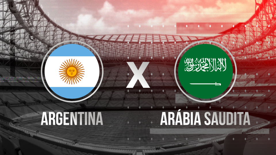 Argentina e Arábia Saudita entram em campo às 7h desta segunda-feira (22)