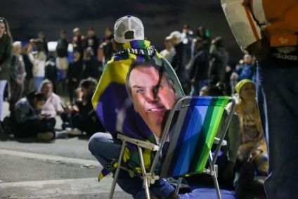 Manifestação de Caminhoneiros fecham a rodovia BR-101 em Palhoça/SC.