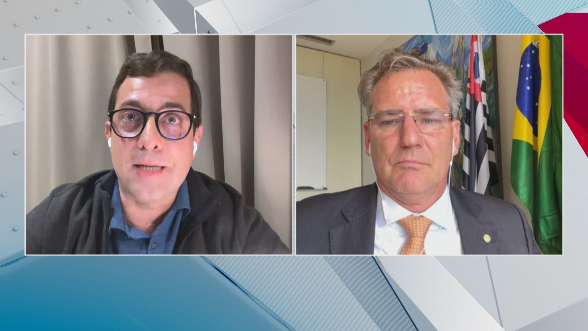 Deputados federais Gervásio Maia (PSB-PB) e Alexis Fonteyne (Novo-SP)