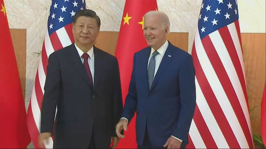G20: Biden e Xi Jinping em Bali / CNN/Reprodução