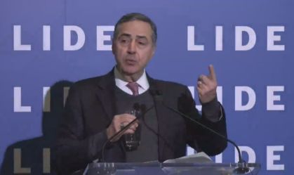 O ministro Luís Roberto Barroso, do STF, participa do Lide Brazil Conference, em Nova York