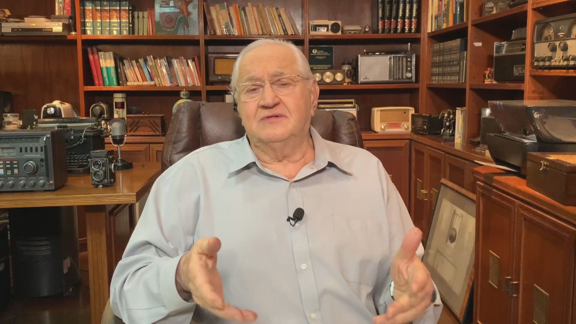 Boris Casoy em participação no quadro Liberdade de Opinião (25.nov.2022)