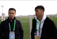 Hernanes e Kaio Jorge acompanham treino da Seleção Brasileira em Turim