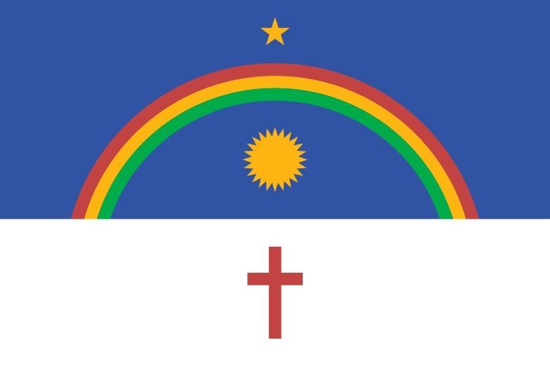 Bandeira de Pernambuco contém um arco-íris / Governo de Pernambuco