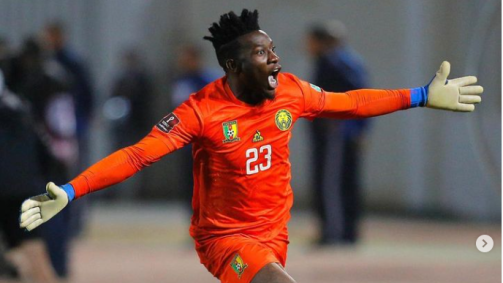 Goleiro Onana, da Inter de Milão e Camarões