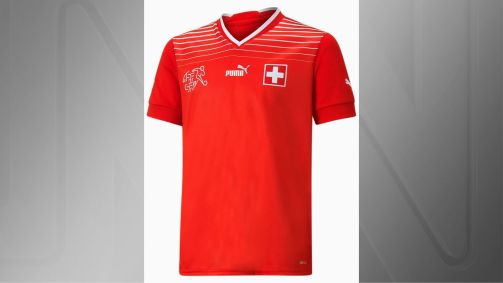Camisa I da Suíça para a Copa do Mundo do Catar 2022