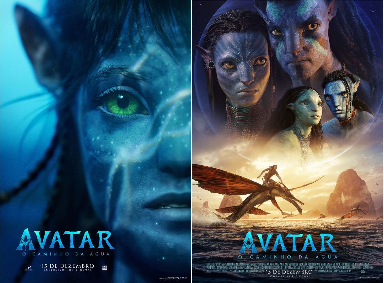 Pôsters de "Avatar: Caminhos da Água" /
