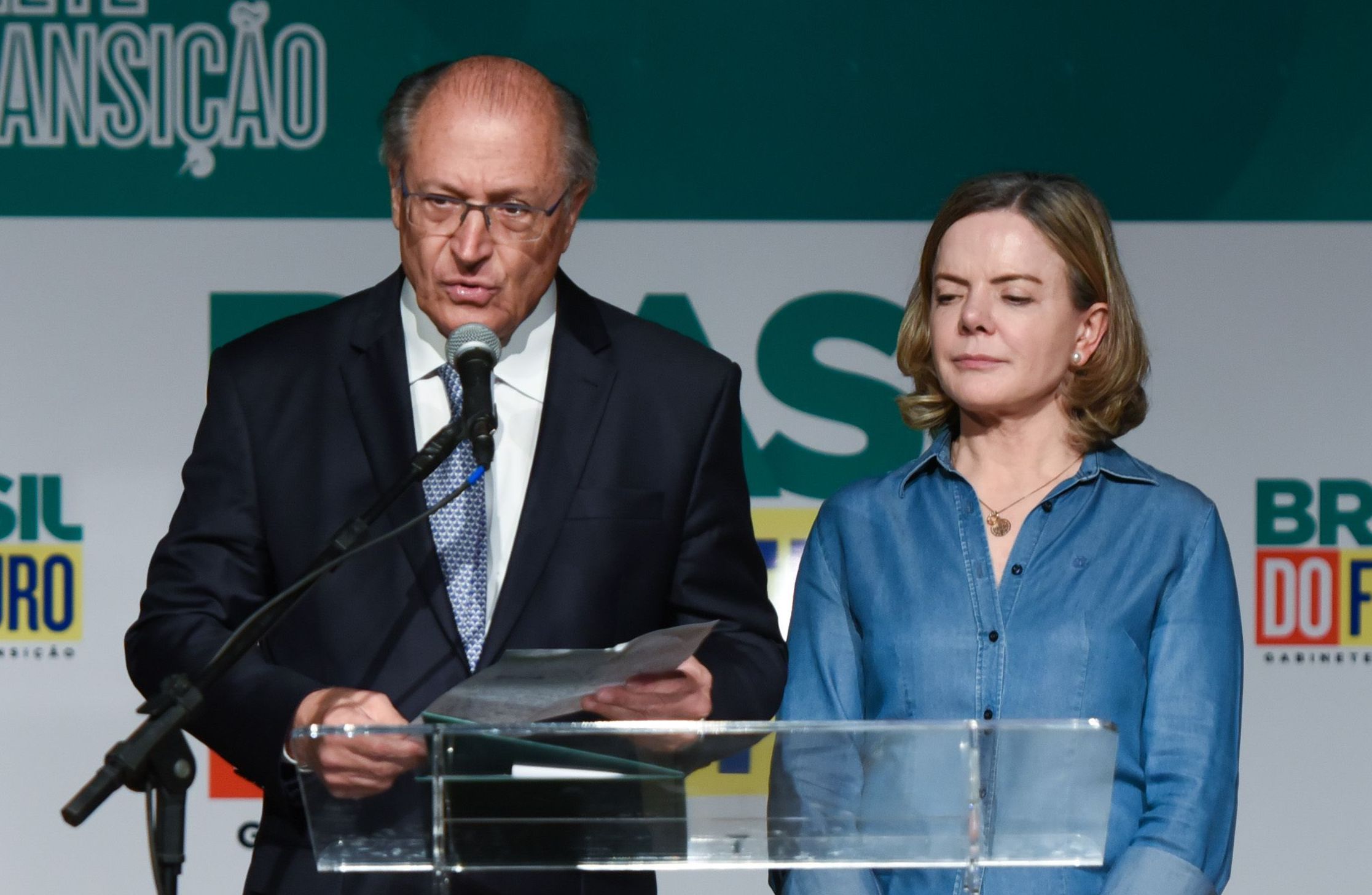 Geraldo Alckmin e Gleisi Hoffmann