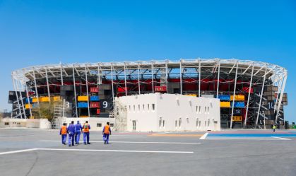 Vista do Estádio 974, que será uma das sedes da Copa do Catar