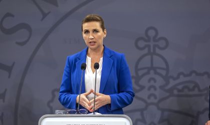 Danish PM Frederiksen Delivers Press Conference On Covid Mink Culling Report In Denmark