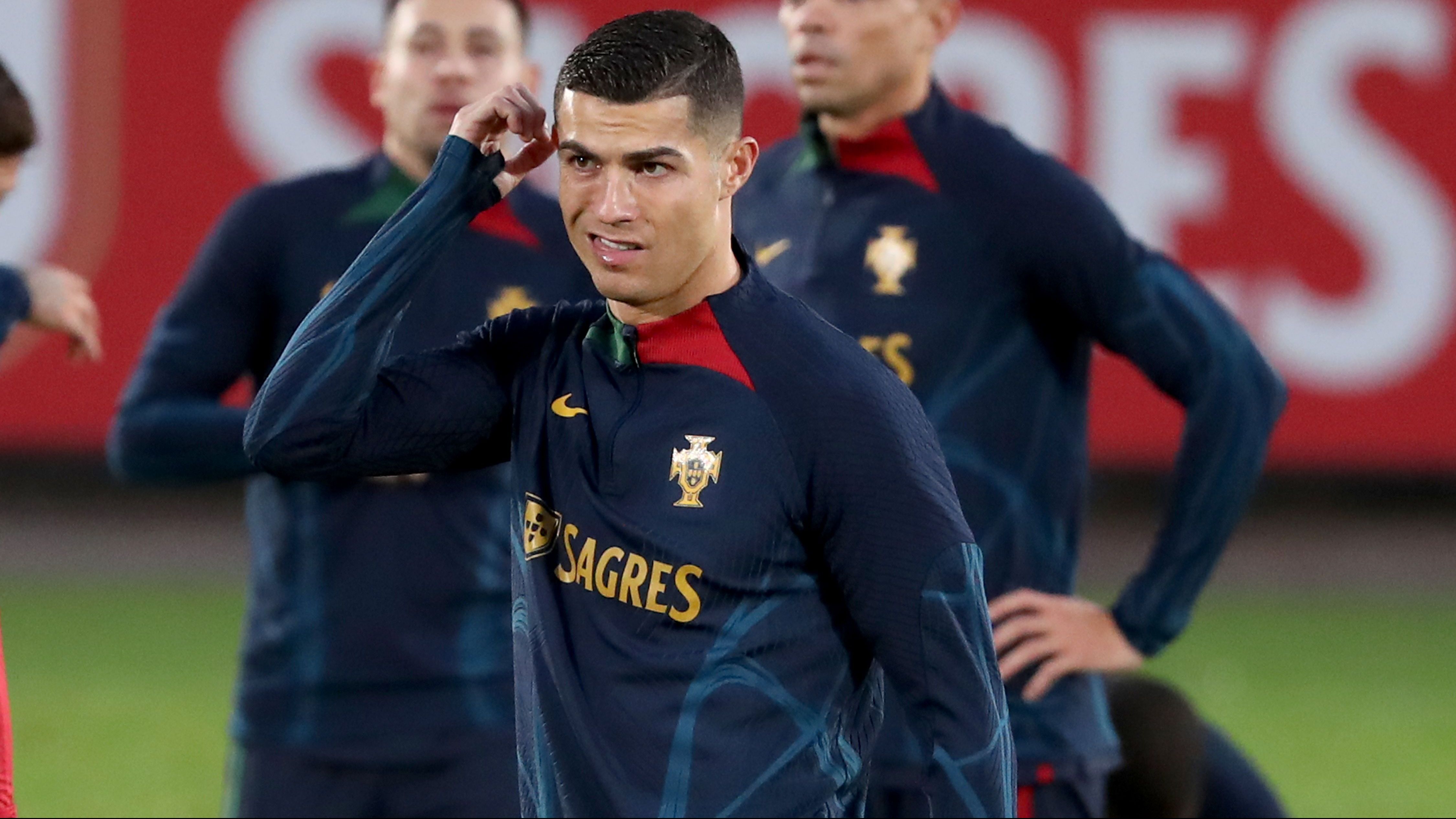 Portugal's football team training session ahead of Qatar 2022 World Cup