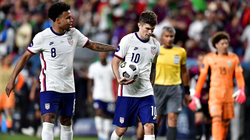 Weston McKennie e Christian Pulisic, da Seleção de Futebol dos Estados Unidos / Helen H. Richardson/MediaNews Group/The Denver Post via Getty Images