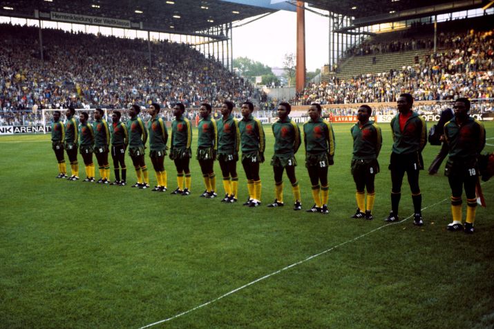 A seleção do Zaire durante a Copa do Mundo de 1974, na Alemanha Ocidental • Getty Images