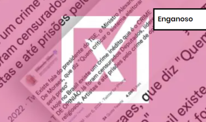 Não há registros na imprensa internacional de suposta ditadura do STF e TSE