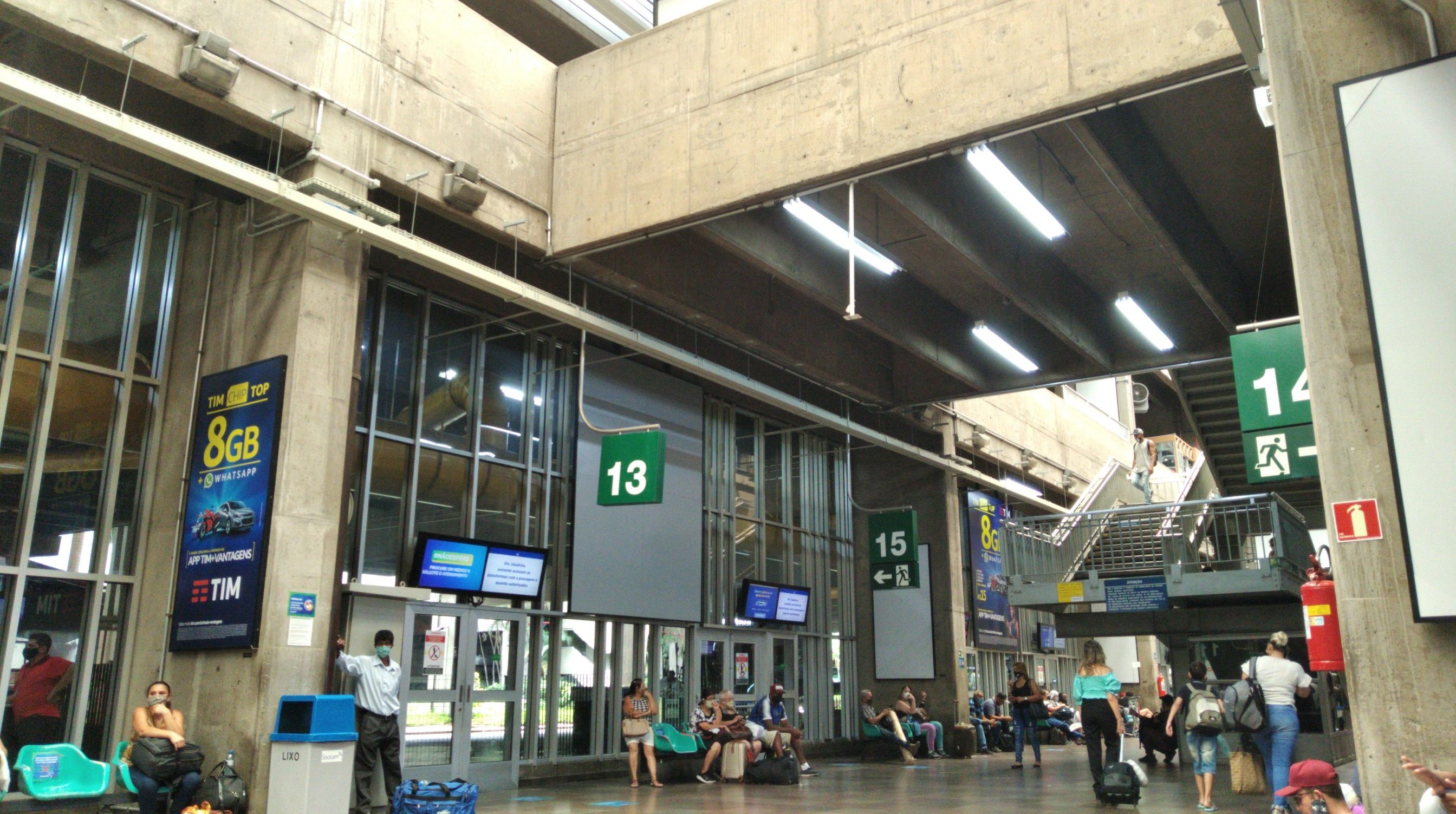 Rodoviária Tietê, em São Paulo.