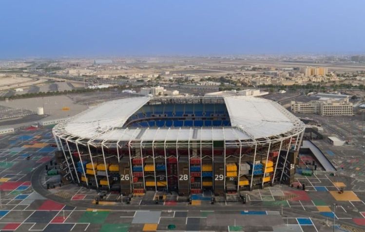 O estádio 974 é o primeiro estádio da Fifa que pode ser completamente desmontado após a Copa. / Divulgação