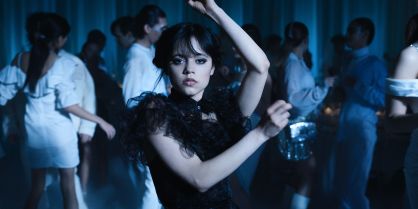 Jenna Ortega como Wandinha na série da Netflix