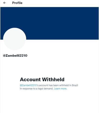Perfil oficial de Carla Zambelli no Twitter / Reprodução/Twitter (1.nov.2022)