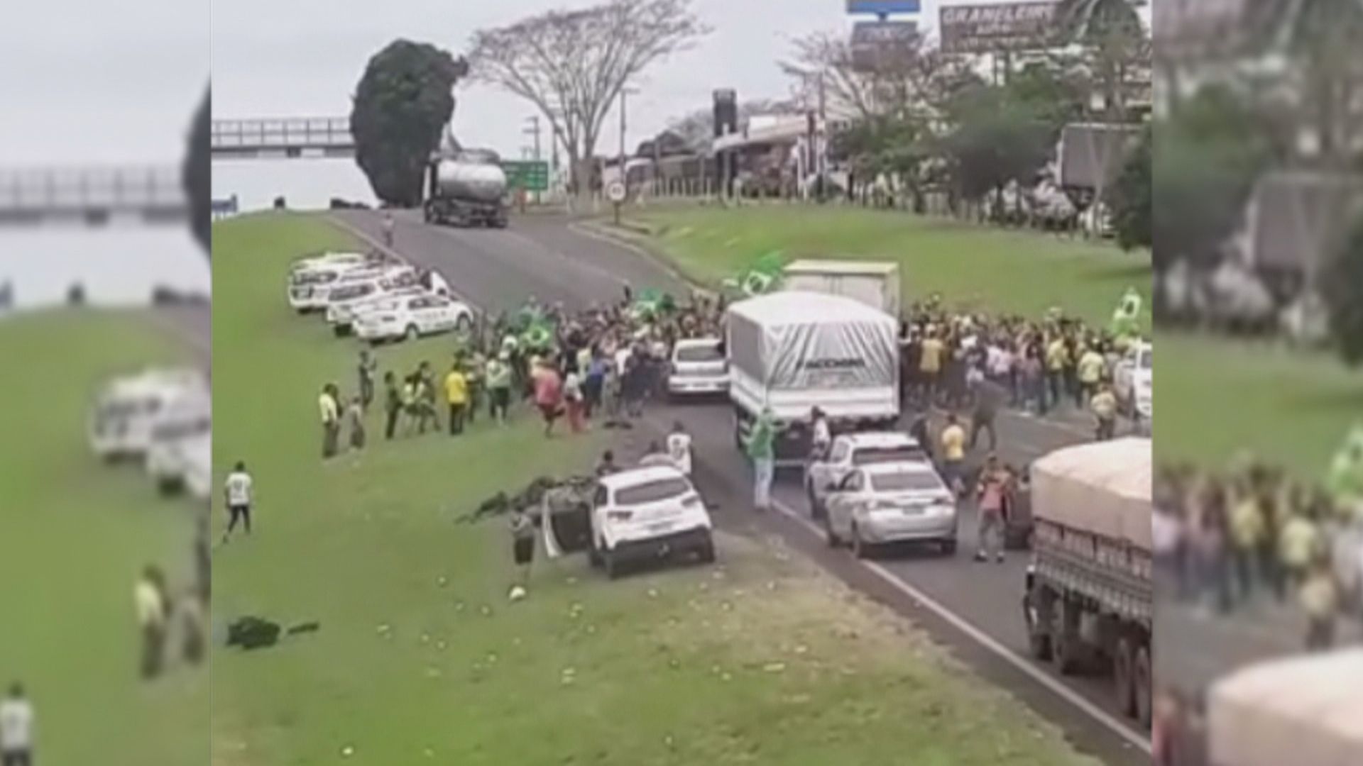 Manifestantes são atropelados em estrada durante protesto em Mirassol (SP)