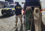 PRF apreende 50kg de crack encontrados dentro de caixão funerário em rodovia