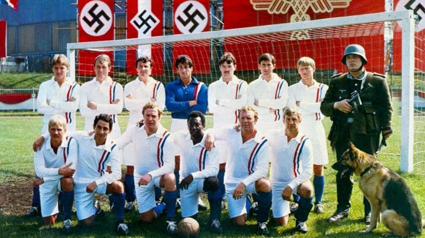 Elenco de "Fuga Para a Vitória" (1980) / Divulgação