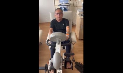 Narrador Galvão Bueno se recupera da Covid em hospital em São Paulo