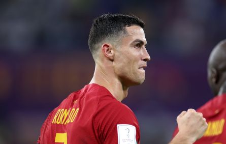 Cristiano Ronaldo comemora gol contra Gana pela Copa do Mundo no Catar