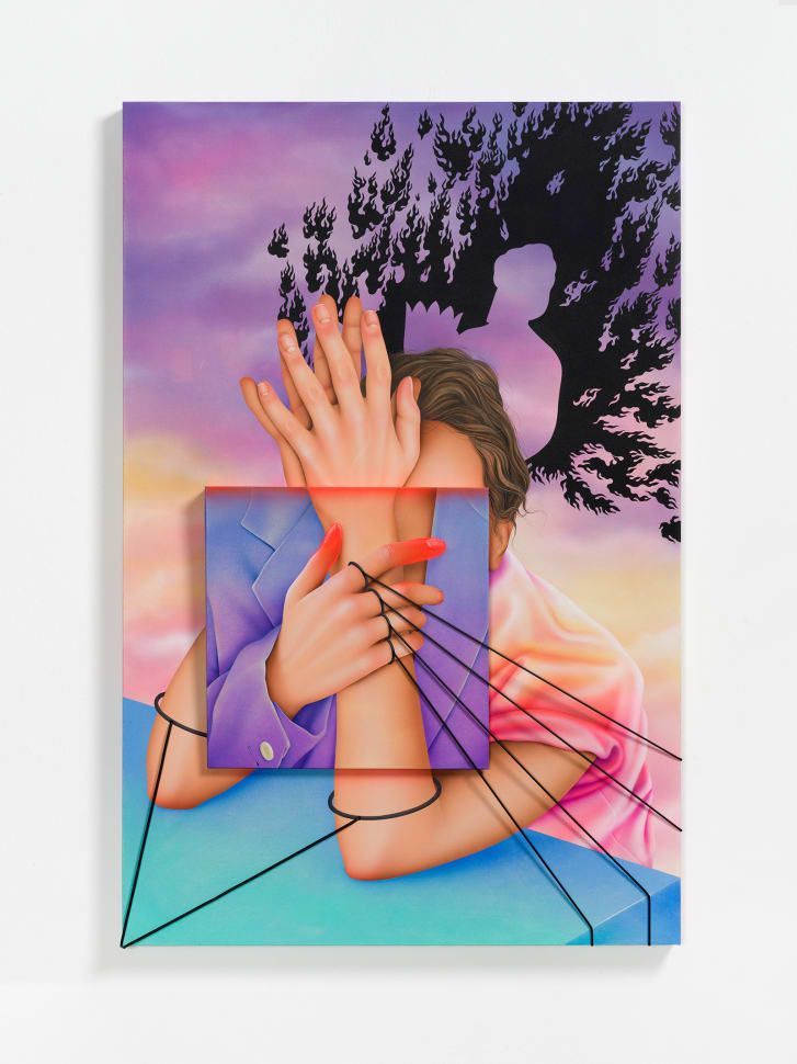 Pintura da artista iraniana Arghavan Khosravi / Arghavan Khosravi / Koenig Gallery
