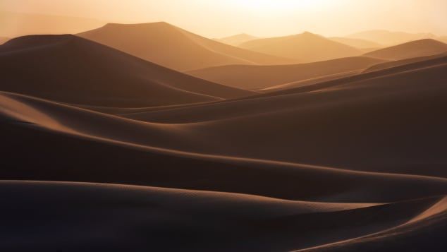Uma das imagens de Brent Clark, mostrando dunas de areia na Califórnia. NLPA