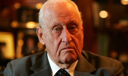 O dirigente esportivo João Havelange concede entrevista em seu escritório no centro do Rio de Janeiro
