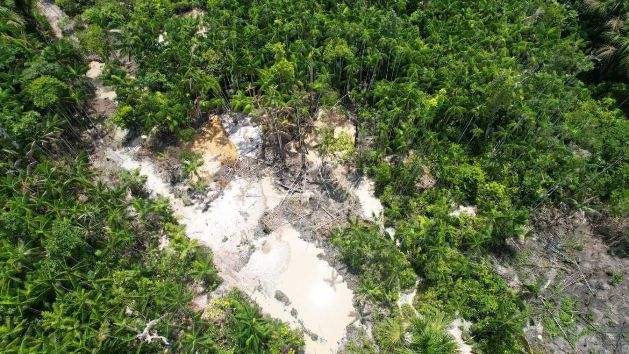 Mineração ilegal em terra indígena no Pará