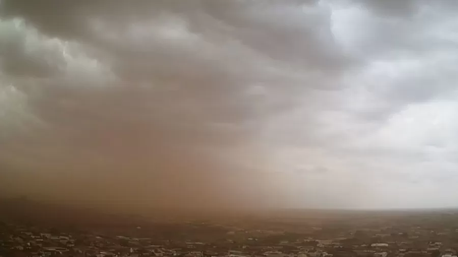 nuvem de areia