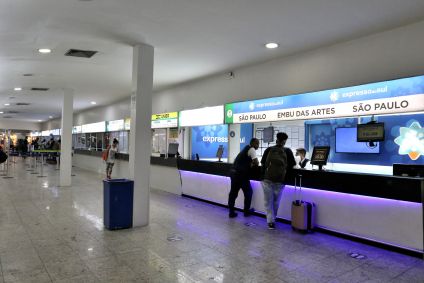 Movimentação de passageiros na rodoviária do Rio de Janeiro
