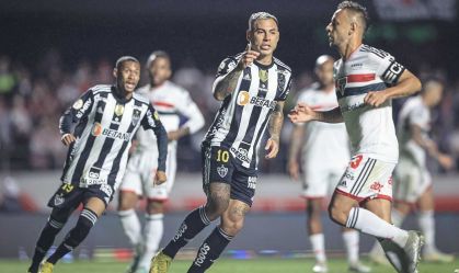 Com gols de Calleri e Vargas, São Paulo e Atlético-MG empatam no Morumbi