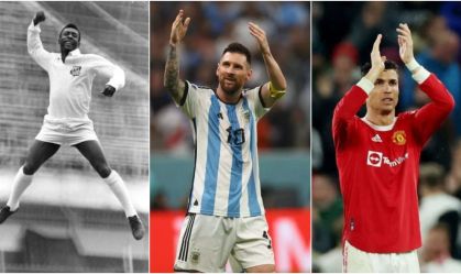 Pelé, Messi e Cristiano Ronaldo