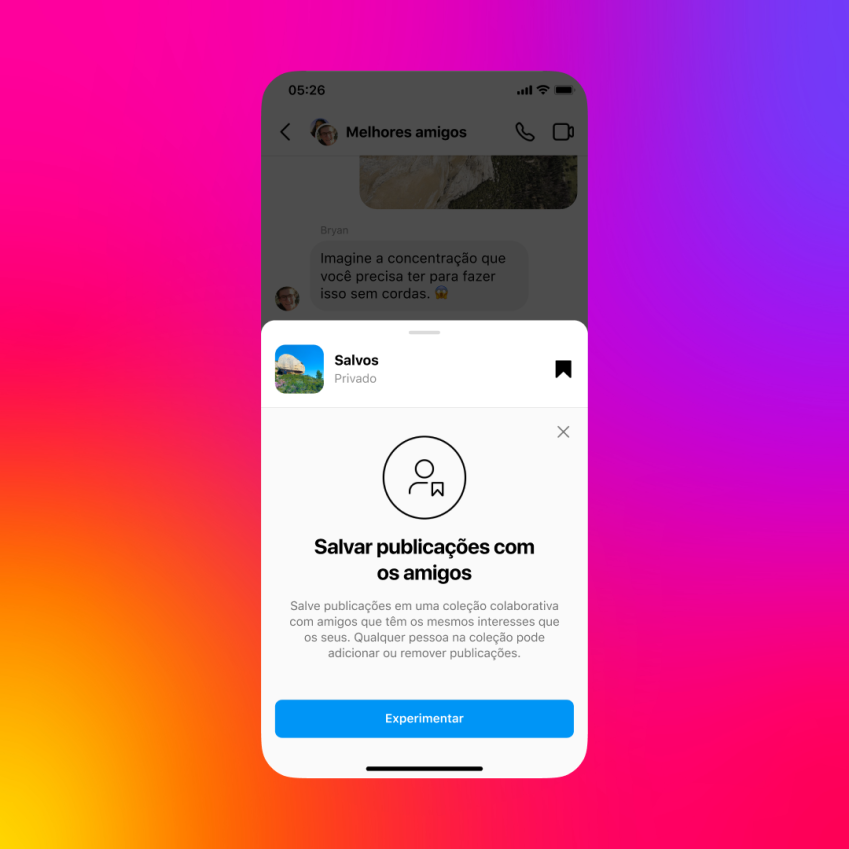 As "Coleções Colaborativas" permitem aos usuários salvarem publicações entre si. / Reprodução/ Instagram