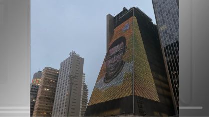 Prédio da Fiesp em homenagem ao Rei Pelé
