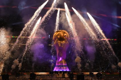 Taça da Copa do Mundo 2022, que foi entregue à Argentina