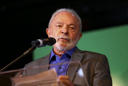O presidente eleito, Luiz Inácio Lula da Silva durante coletiva no CCBB, em Brasília.