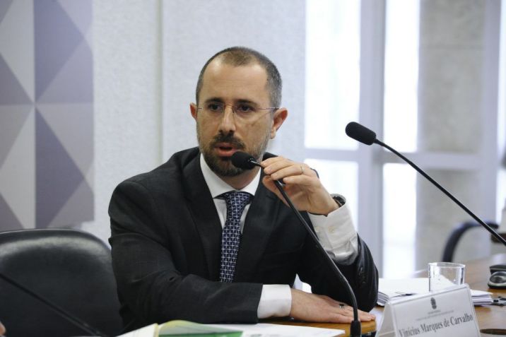 Vinícius Carvalho foi anunciado por Lula para a CGU / Foto: Marcos Oliveira/ Agência Senado