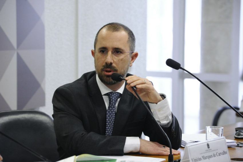 Vinícius Carvalho foi anunciado por Lula para a CGU / Foto: Marcos Oliveira/ Agência Senado