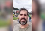 Alvo de mandado de prisão pula o muro e foge da PF durante operação contra atos criminosos