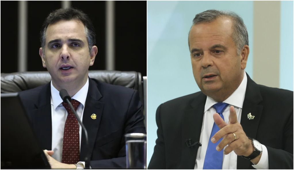 Senadores Rodrigo Pacheco (PSD-MG) e Rogério Marinho (PL-RN) estão em disputa acirrada pela presidência do Senado.