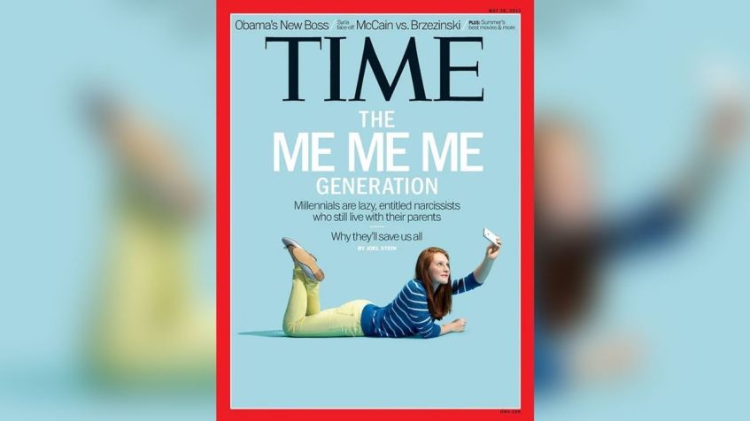 A capa da revista Time de 2013 reforçou os estereótipos sobre a geração do milênio como autoritária e egocêntrica. Time