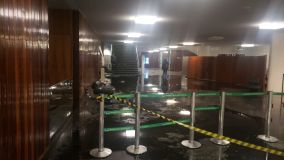 Depredação provocada por apoiadores criminosos do ex-presidente Jair Bolsonaro (PL) é registrada na Câmara dos Deputados nesta segunda-feira (9).